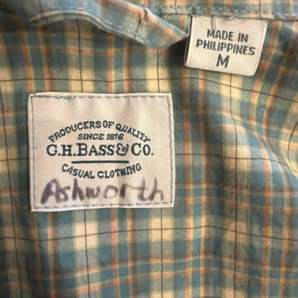 G. H. Bass Plaid Hooded Pullover Jacket Size M - Picture 3 of 3